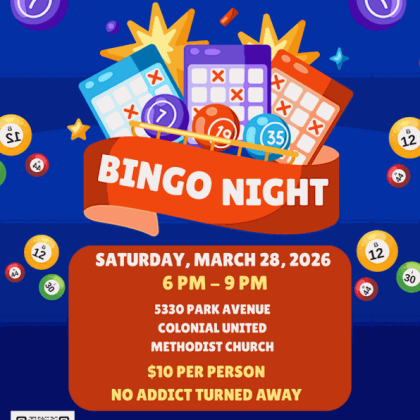 NA in May's Bingo Night - Fundraiser